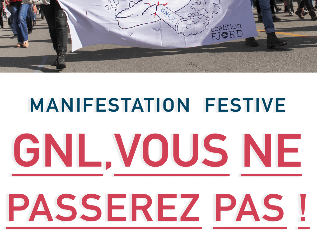 Manif festive : GNL, vous ne passerez pas&nbsp;!