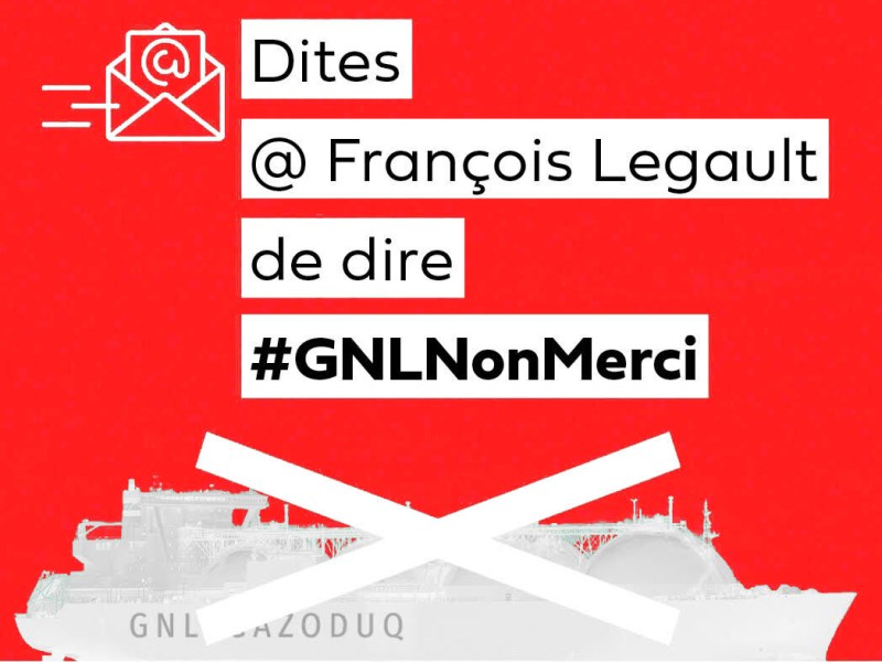 GNL/Gazoduq : Envoyez un courriel au Premier ministre et au ministre de l&rsquo;Environnement