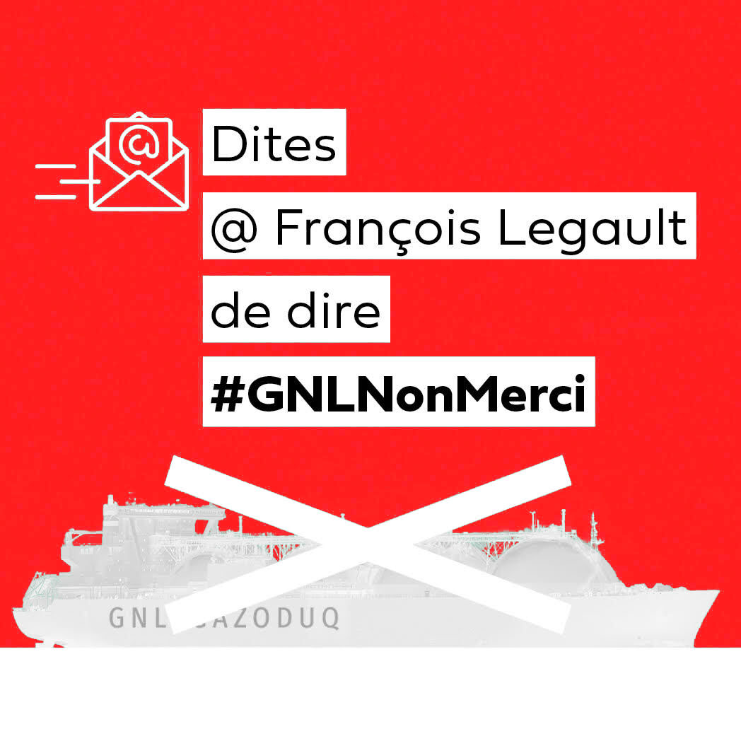 Dites à François Legault #GNLNonMerci
